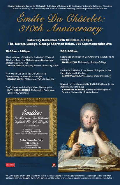 CPHS Event - Emilie Du Chatelet
