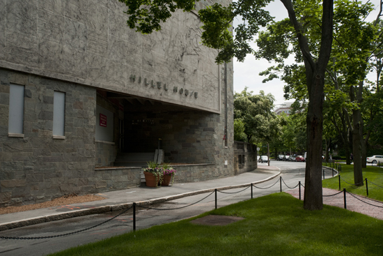 CONSTRUCT The former Hillel House at 233 Bay State Road will be transformed into the new Admissions Reception Center, which will connect to the Castle.