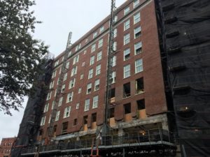 Myles Standish Hall - Construction Activity - 10/28/17 to 11/3/17