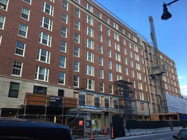 Myles Standish Hall - Construction Activity - 12/16/17 - 12/22/17
