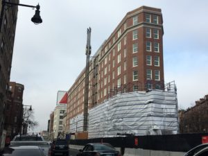 Myles Standish Hall - Construction Activity - For 2/17/18 to 2/23/18
