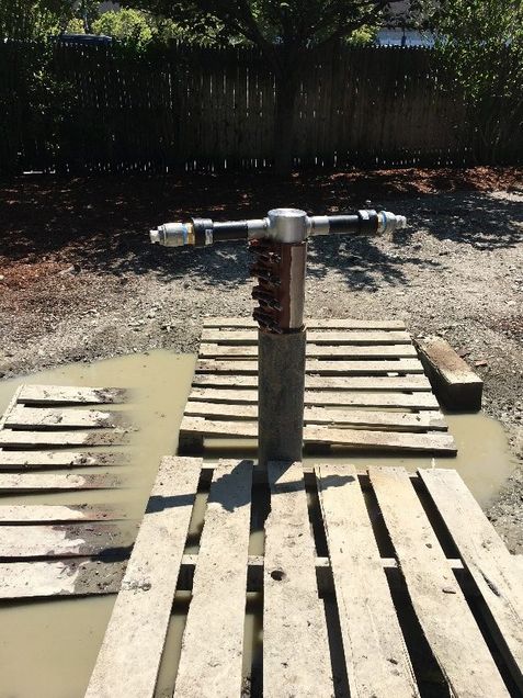High Performance Geothermal Exchange temporary test head