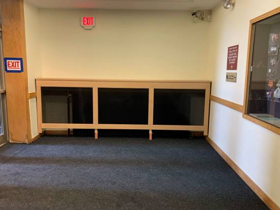 The New Radiator Cover by the West Alley Entrance