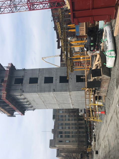 Final details coming together prior to concrete placement of the core’s 7th floor