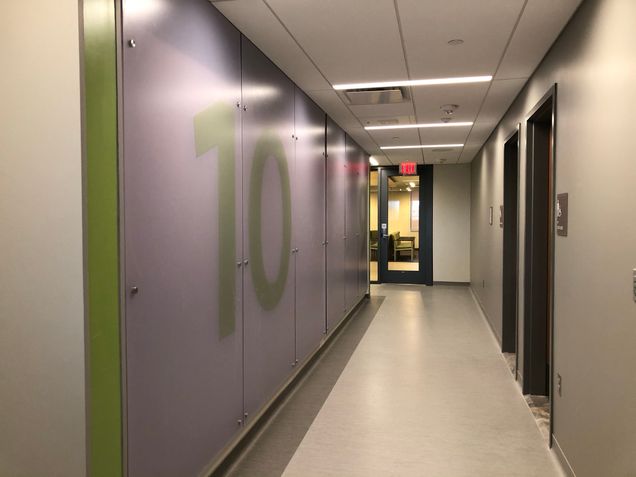 Graphics identifying the GSDM Group Practices assigned to the new sixth-floor patient treatment center