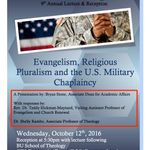 2016 Annual Lecture | Speaker: Dean Bryan Stone | "Evangelism, Religious Pluralism, and the U.S. Military Chaplaincy"