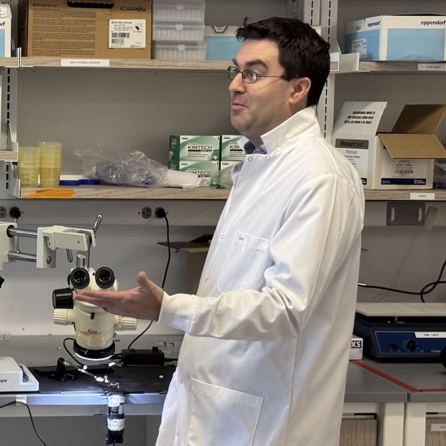 a person in a lab coat