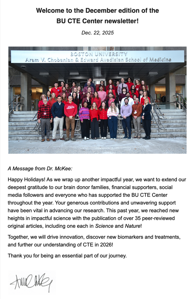 Cover of the Dec. 2025 newsletter