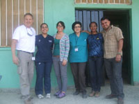 The Medico dental team at the Las Aradas clinic, with Nadia second from left The Medico dental team at the Las Aradas clinic, with Nadia second from left