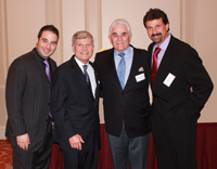 Perio (l-r) Enrique Muller DMD 07, PERIO 12; Dean Jeffrey W. Hutter; Dean’s Advisory Board Member Ernesto M. Muller PERIO 61; and Director of the Advanced Education in General Dentistry Program and the Post-graduate Operative & Esthetic Dentistry Program Dr. John Ictech-Cassis