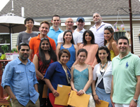 endo_certificate_party-200 Dr. Sami Chogle (bottom left) and Dr. Louay Abrass (bottom right) with 2013 Endodontics graduates
