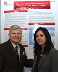 Dean Jeffrey W. Hutter and Richa Wahi AS 16 with her poster