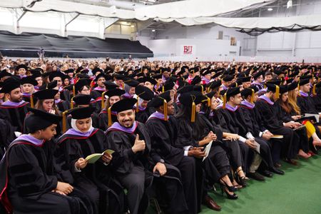 5/19/17 - Boston, Massachusetts Henry M Goldman School of Dental Medicine commencement at the Track and Tennis Center on May 19, 2017. Photo by Dave Green for Boston University Photography