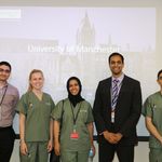L – R: Ismail Khalil, Blythe Hodgson-Parnell, Aruche Hamid, Dr. Neil Patel, and Walid Hassoon