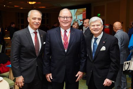 From left to right: Dr. Robert Failella, Dr. Joseph Crowley, and Dean Jeffrey W. Hutter