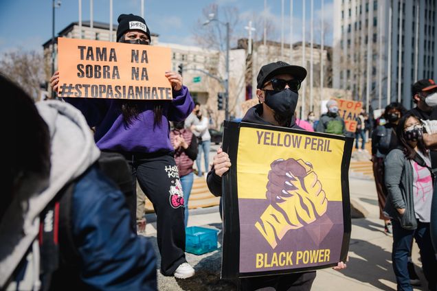 Protestors against Asian Hate