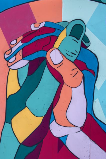 Colorful hands