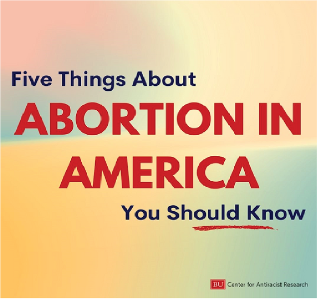 Five things about abortion in America you should know BU Center for Antiracist Research with a colorful background