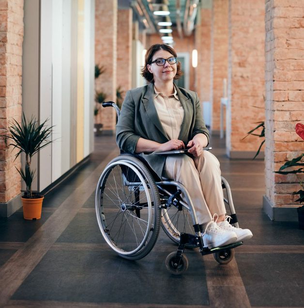 A person in a wheelchair
