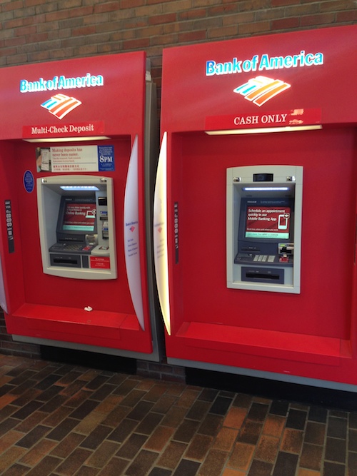 Bank of America ATM in the George Sherman Union Link (2014)