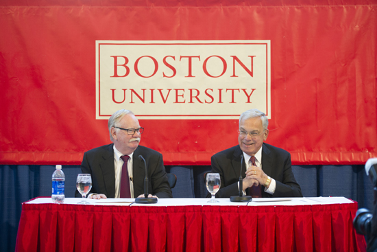 Robert Brown and Mayor Menino