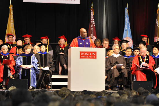 Dean Elmore addresses the Class of 2015 at Matriculation