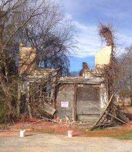Photo by Thomas Peattie. What's left of Bryant's Grocery in Money, Mississippi -- the place that Emmett Till whistled at a white woman, not that long ago.