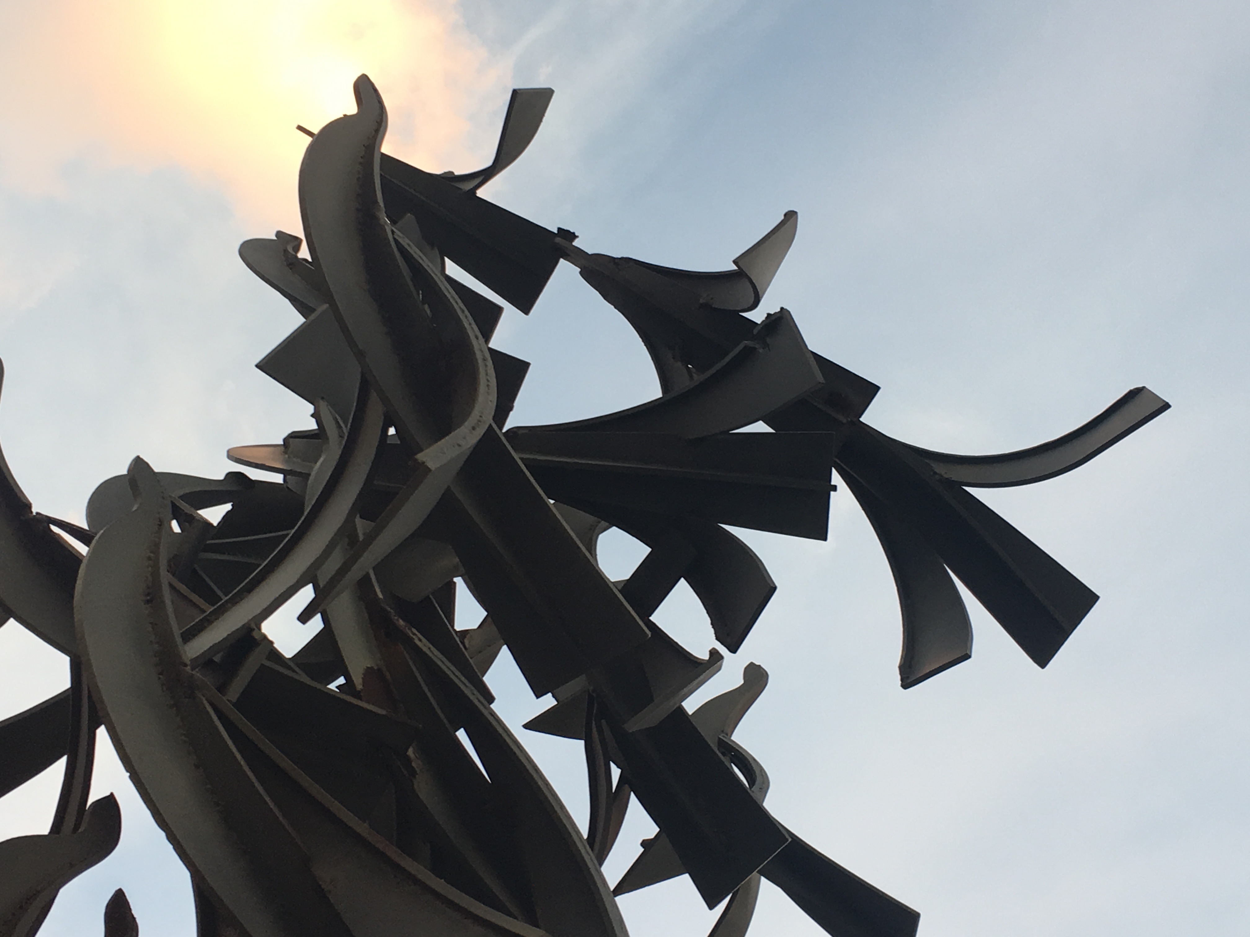 Boston University's MLK Statue flooded with sunlight