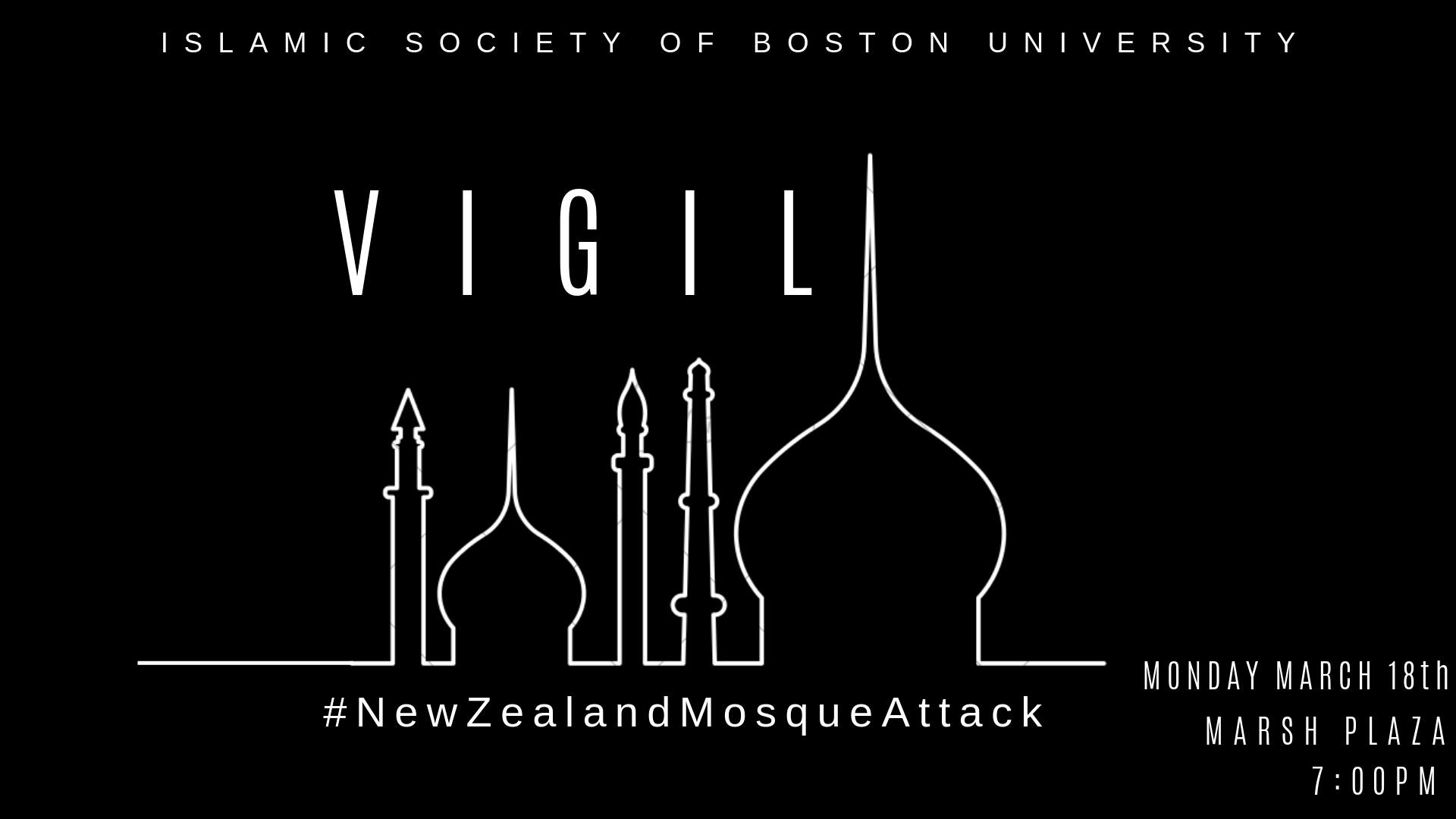 Vigil for New Zealand terrorist attack