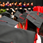 Graduates from the 2023 Economics Convocation. Photo by Alysa Suleiman.