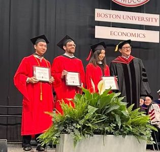 2025 MA Prize winners at the Economics Convocation