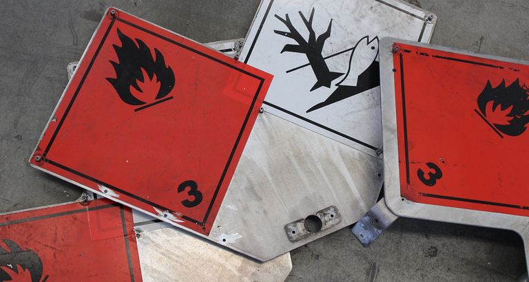 Hazardous materials signs