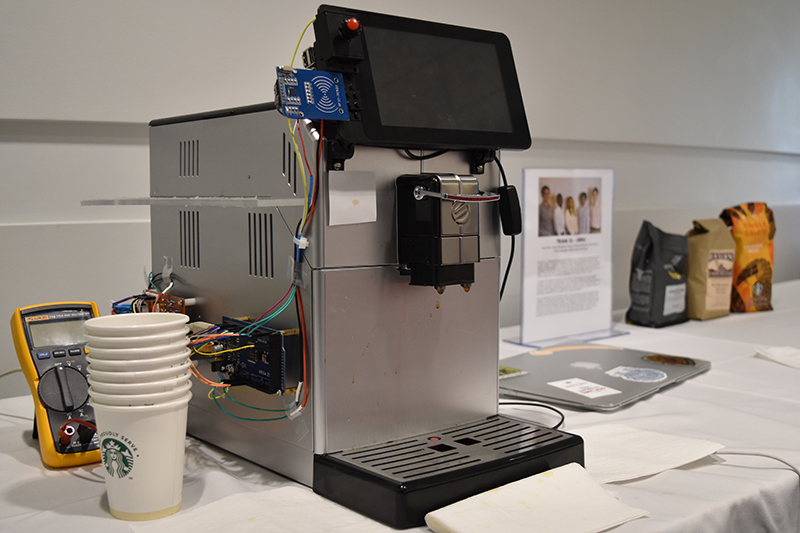 Barista device by Team 12. Photograph by Tami Lawless.