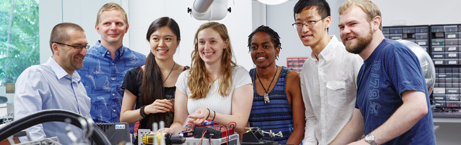 Belta Robotics Lab with Students