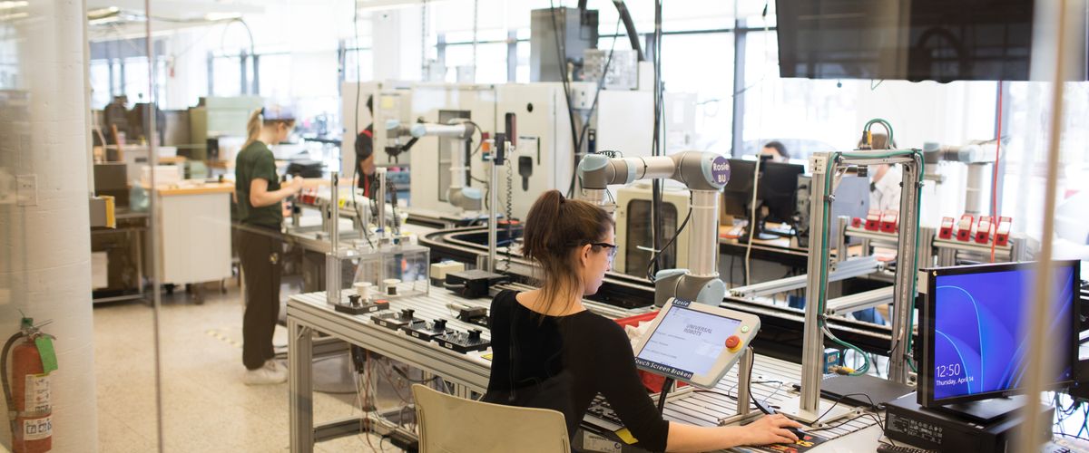 Students working in the Engineering Product Innovation Center (EPIC)