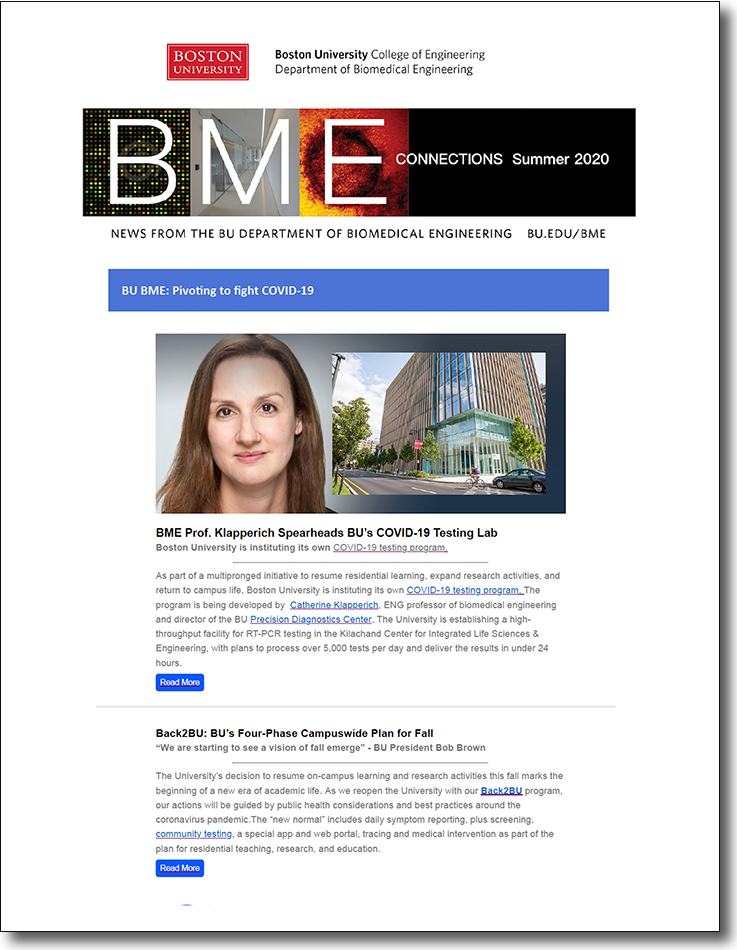 BU BME Newsletter Spring 2020