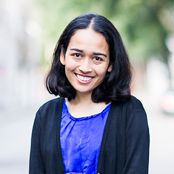 Portrait of Jennifer Balakrishnan, professor of mathematics and statistics at Boston University College of Arts and Sciences