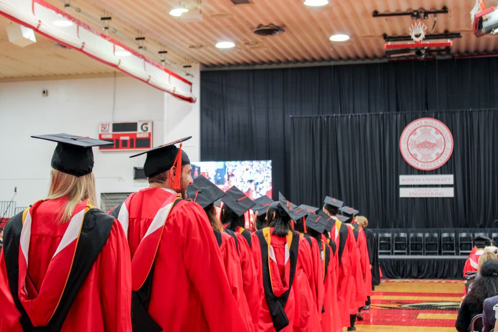 Graduation candidates taking their seats!