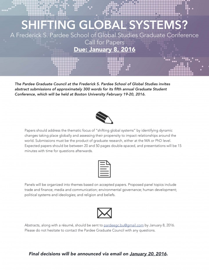 PGC Call for Papers