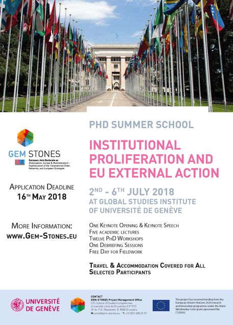[GEM-STONES] Summer School 2018 - poster
