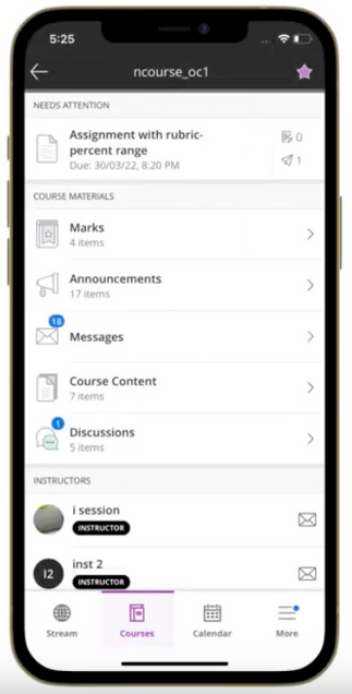 The image is a screenshot of an iPhone displaying App Store search results for an upgraded "blackboard” App. 