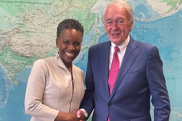 BU President Melissa Gilliam & Senator Ed Markey (D-MA)