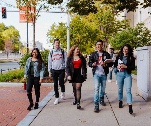 Boston, Massachusetts Student stock photography shoot for BU Hub in various locations on October 5, 2018.