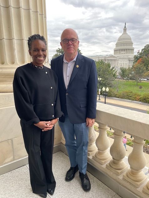 President Melissa Gilliam with Congressman Jim McGovern (D-MA) - October 28, 2025