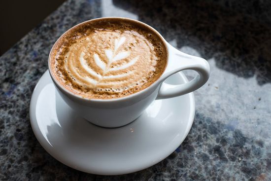 A cappuccino at Nine Bar Espresso