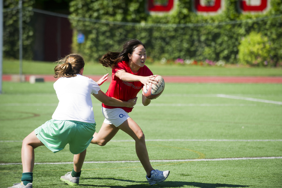 Boston University, BU Women's Rugby practice