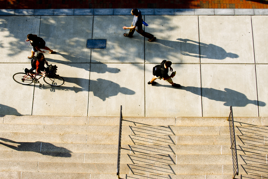 Looking down from Tsai Performance Center