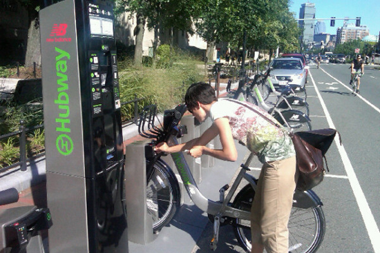 Leslie Friday, Marsh Plaza Hubway bicycle station