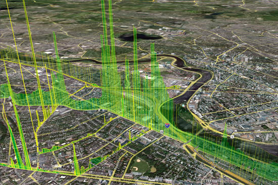 Natural gas leaks surrounding Boston University's Charles River campus