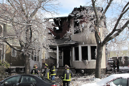 Boston Fire Department, January 22 fire, 84 Linden St, Allston, MA